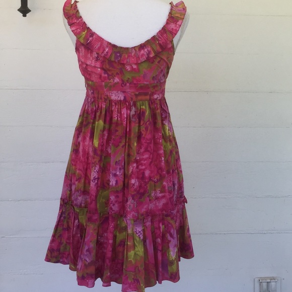 Maggy London Pretty In Pink Pocket Dress O-16 - Picture 2 of 7